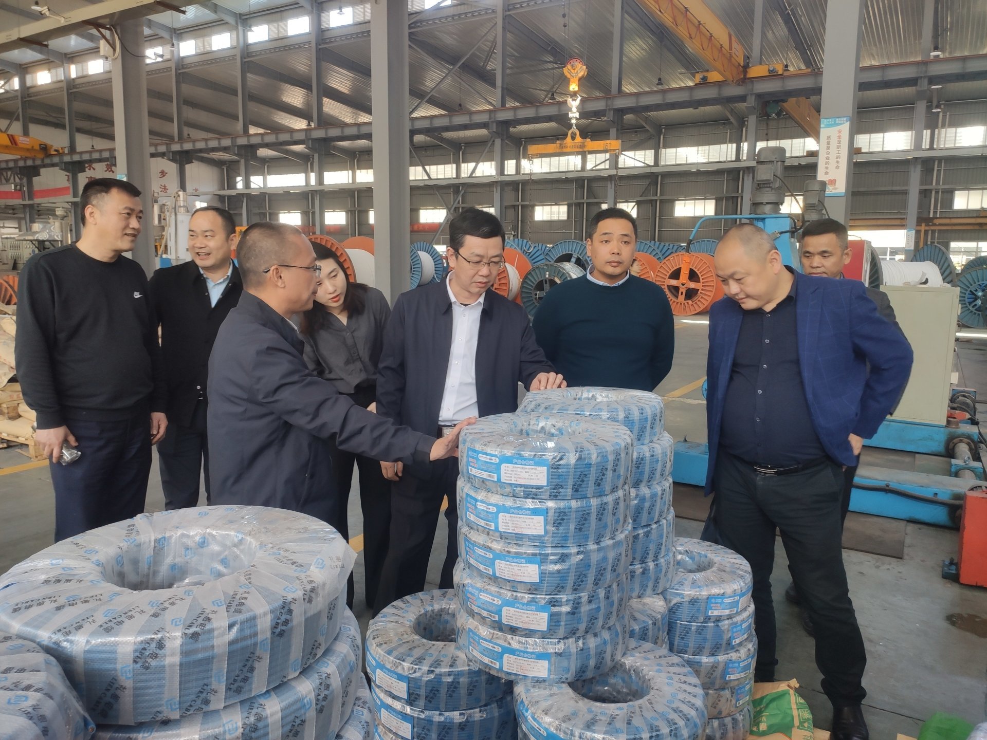 江西省抚州市东乡区李建泉区长一行莅临礼恩科技调研